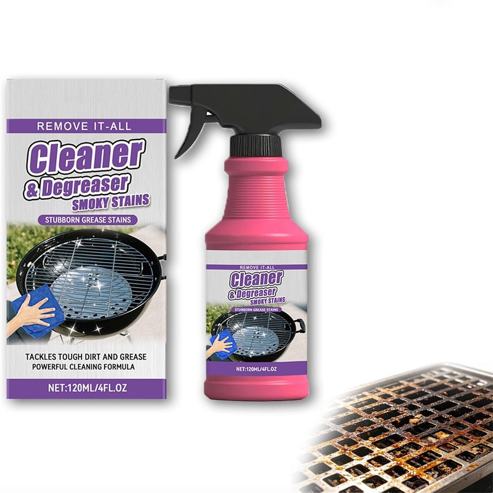 Fast-Acting Heavy-Duty Max Grill Degreaser Spray BBQ Cleaner Grease Remover
