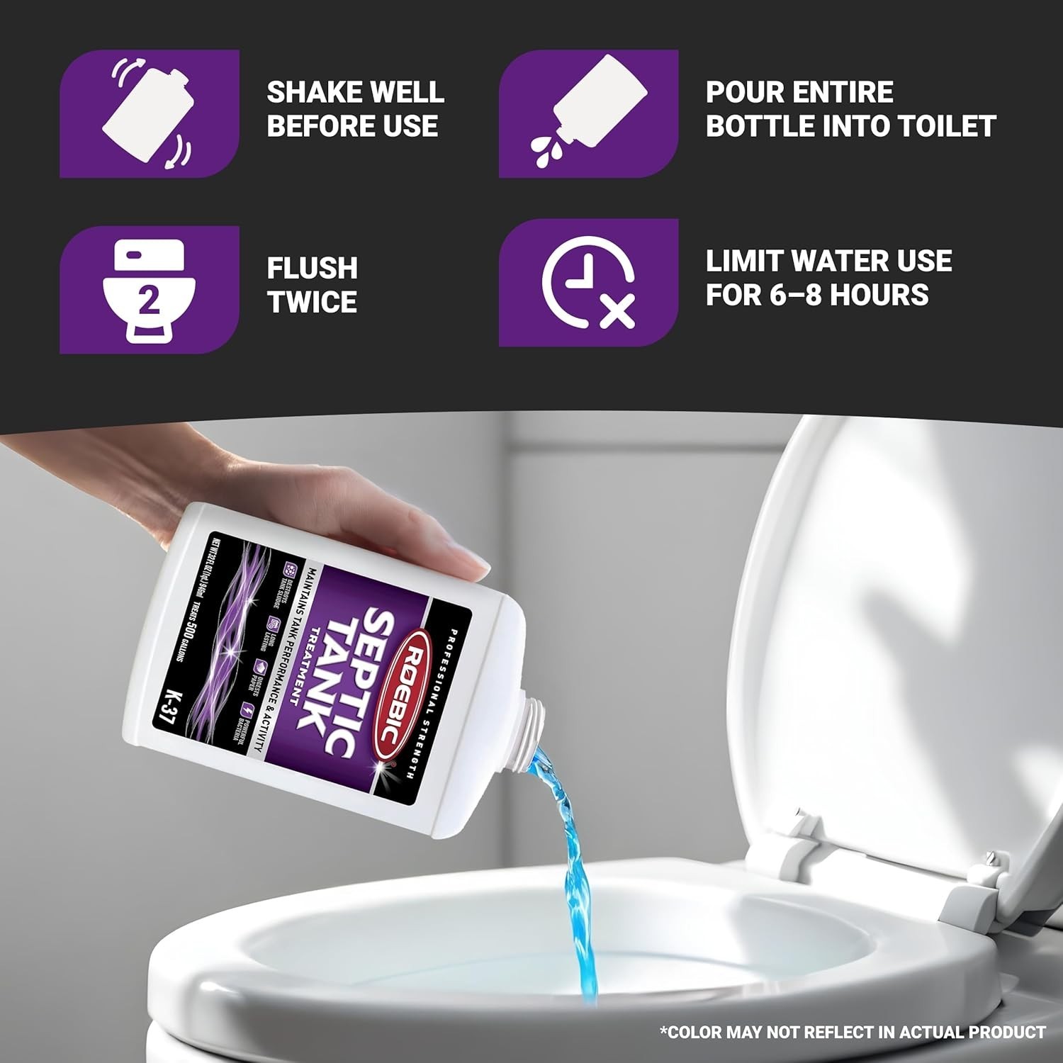 Eco-Friendly Bacteria Enzyme for Septic Tanks – 32 Oz
