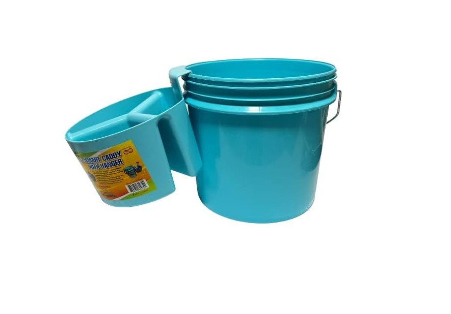 BUCKET CADDY WITH HANGER-Great for car wash, tool box, house cleaning, fit in 3.