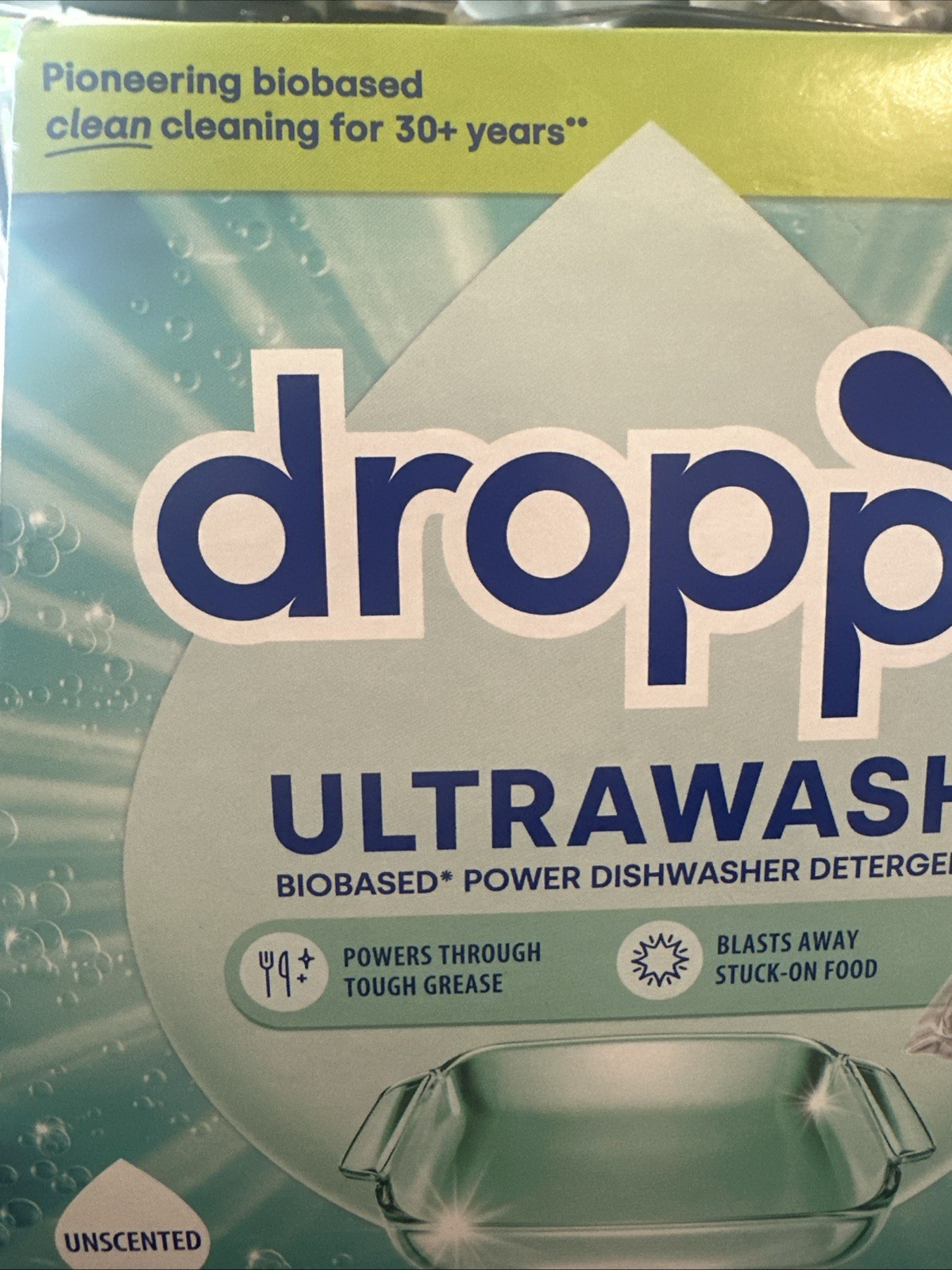 Dropp’s Ultra wash Biobased Dishwasher Detergent Pods 48 Ct Unscented
