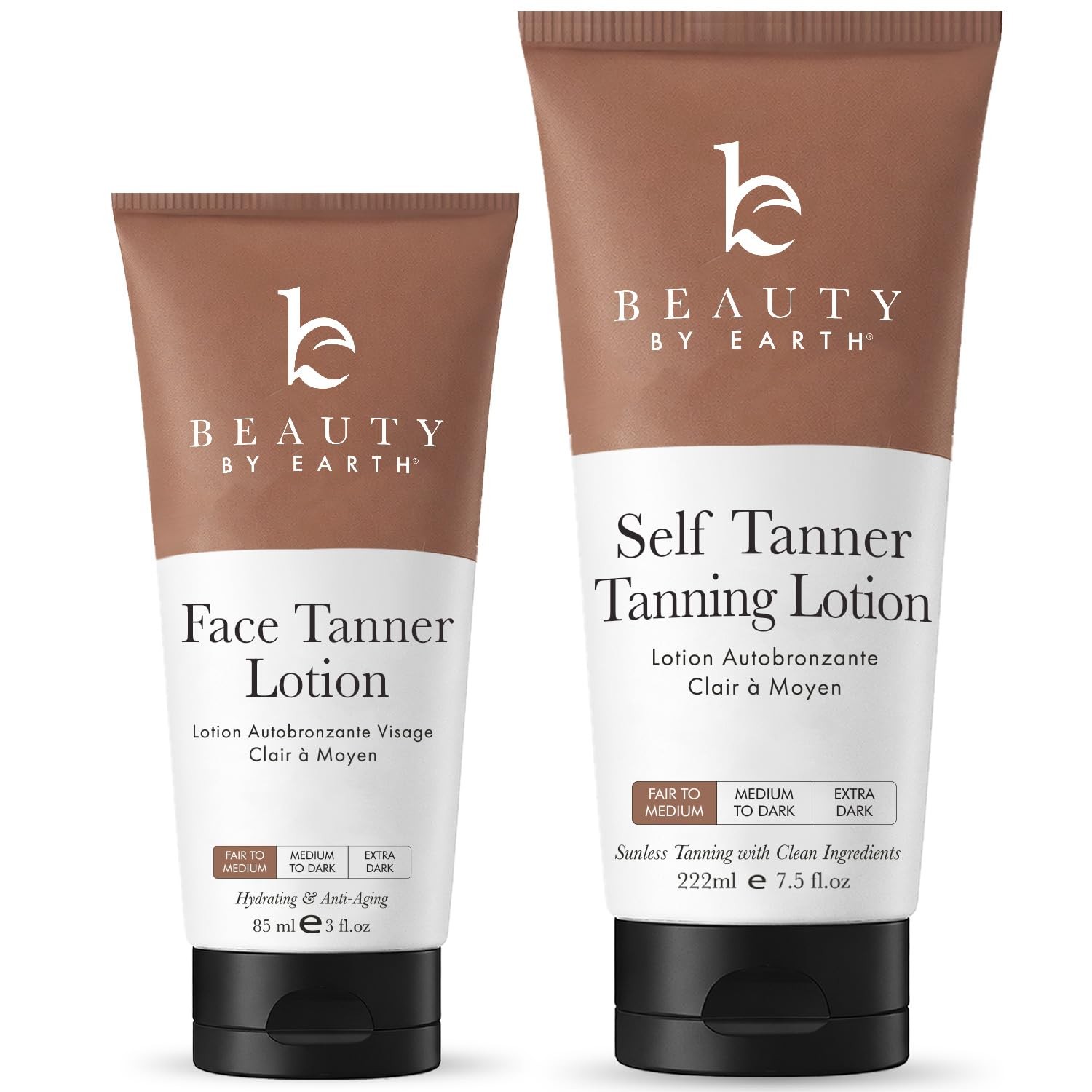 Self Tanner Face & Body – With Organic Aloe Vera & Shea Butter, Sunless Tannin