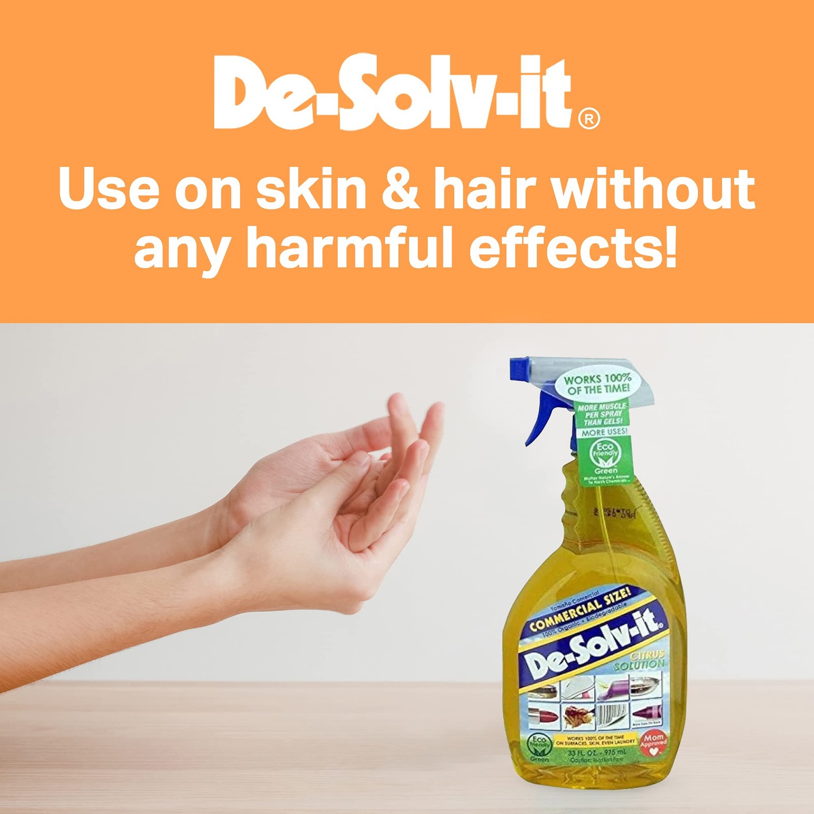 Orangesol Desolvit Citrus Solution Odor & Stain Remover 2pack 33 Fluid Ounces E