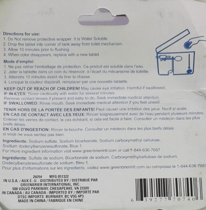 2 Tabs Automatic Toilet Bowl Cleaner Bleach Deodorize Freshens Lasting Easy Use