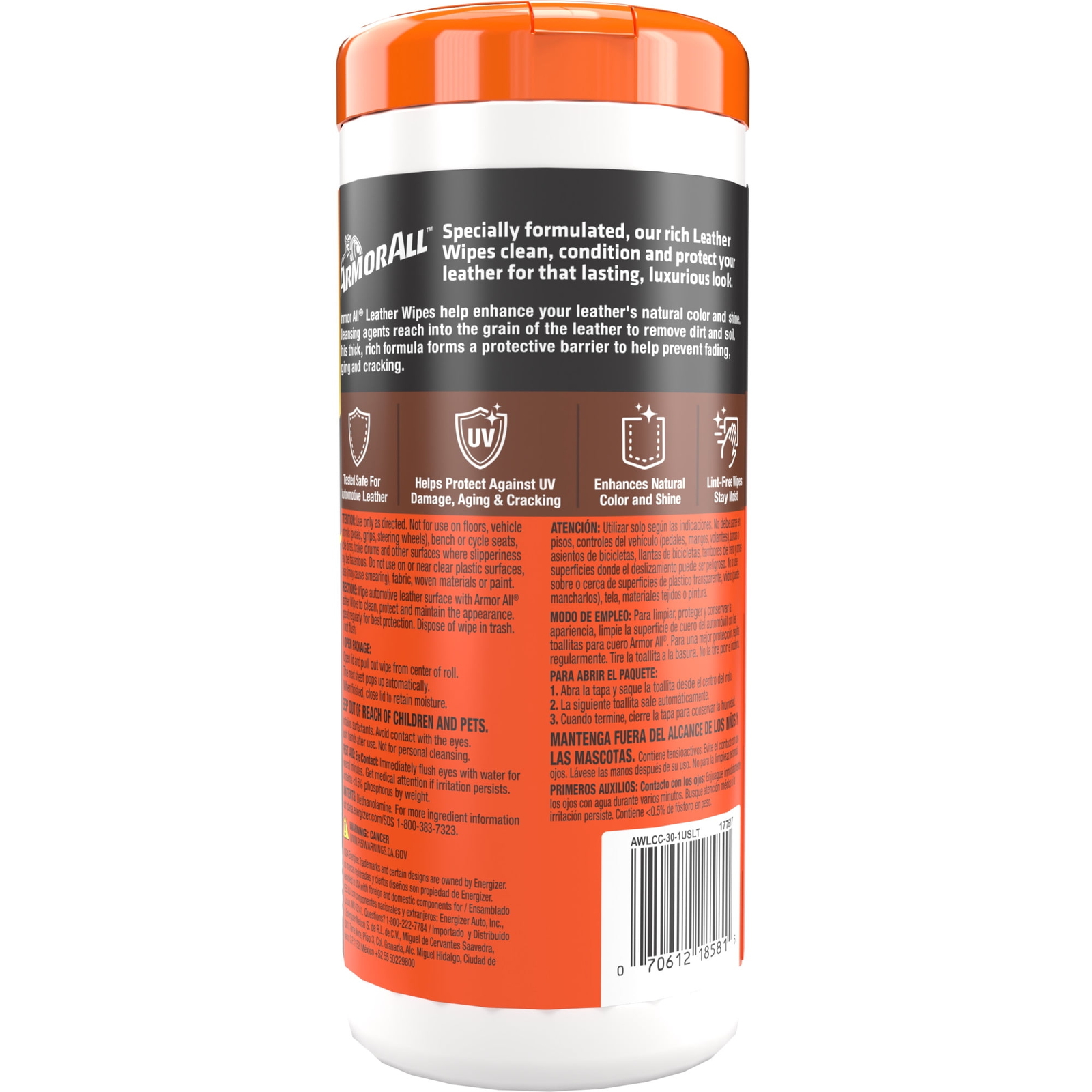 All Leather Care Automotive Wipes (30 Count) Leather Care Wipes Free Ship