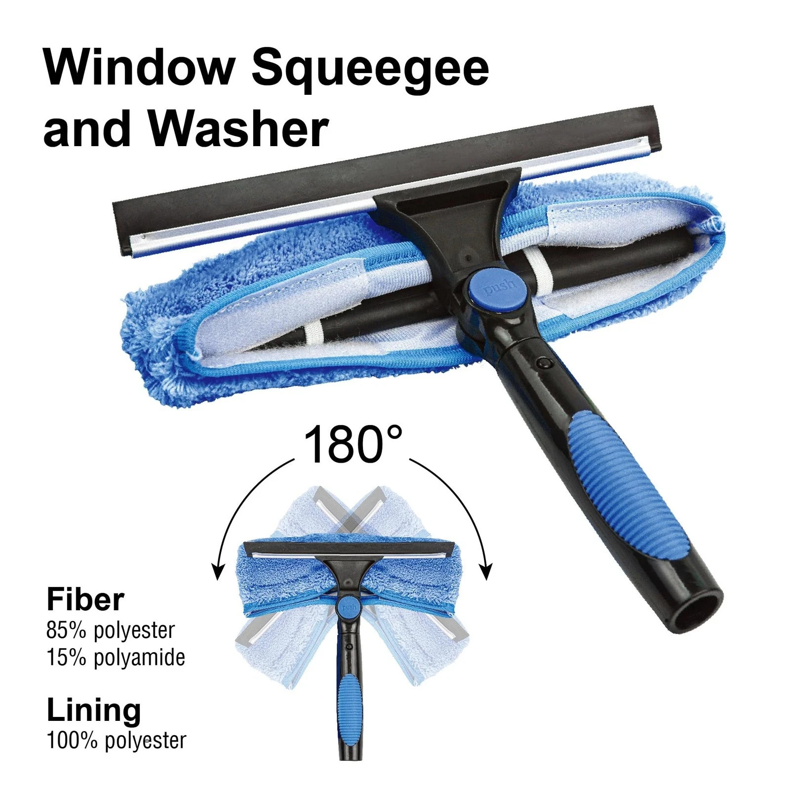 Vaughan 12 ft. Extension Pole with Cleaning Accessories – 4-Piece Kit