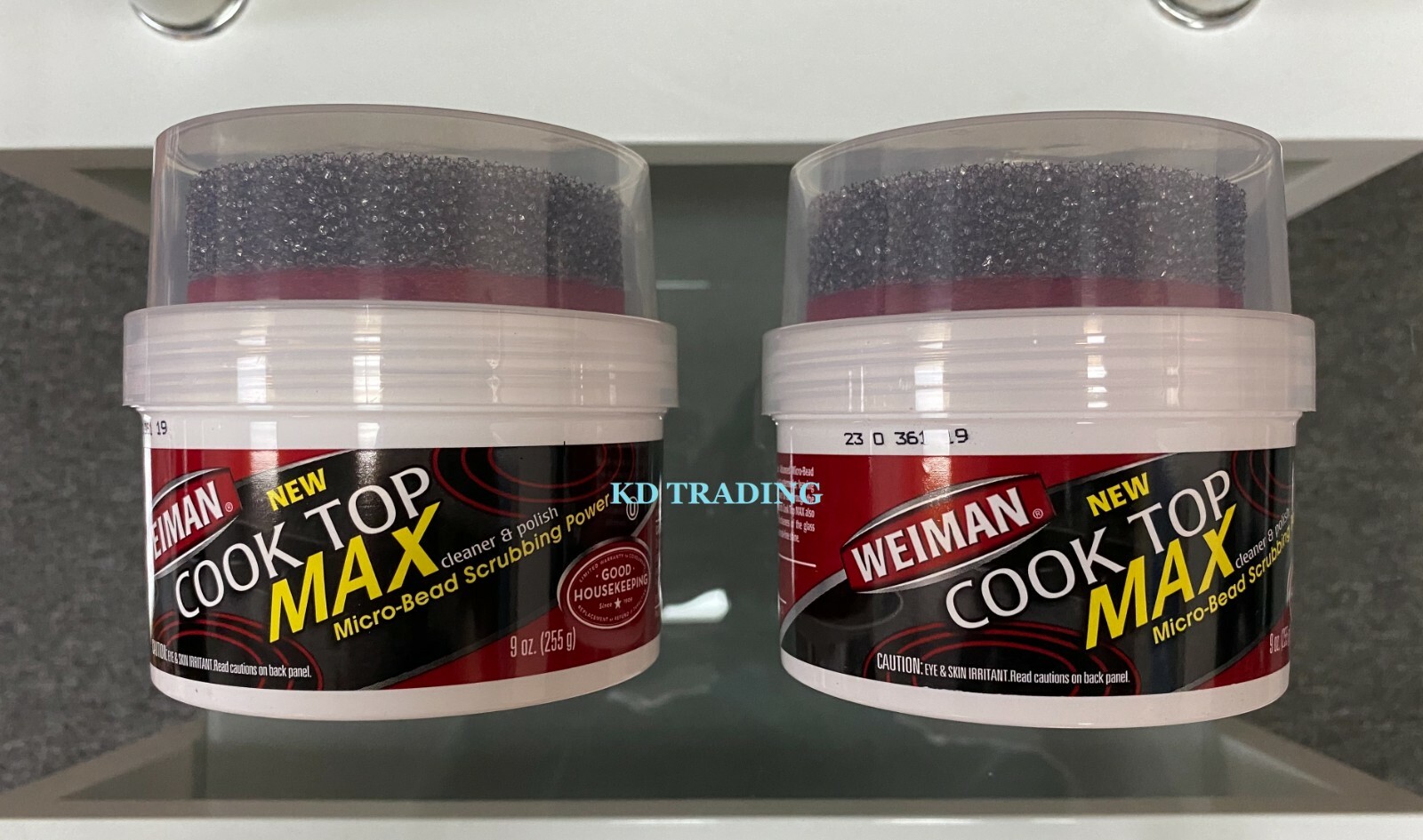 (2-Pack) Weiman GLASS COOK TOP MAX Heavy Duty Cleaner & Polish Protect RANGE TOP