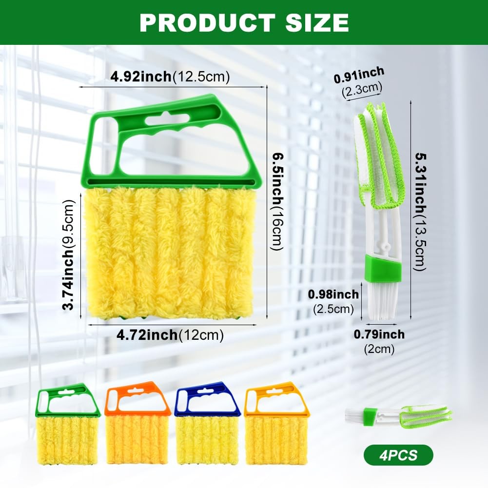 “5Pcs Blind Cleaner Tool Set for Vents, Blinds, Fans Washable & Detachable”