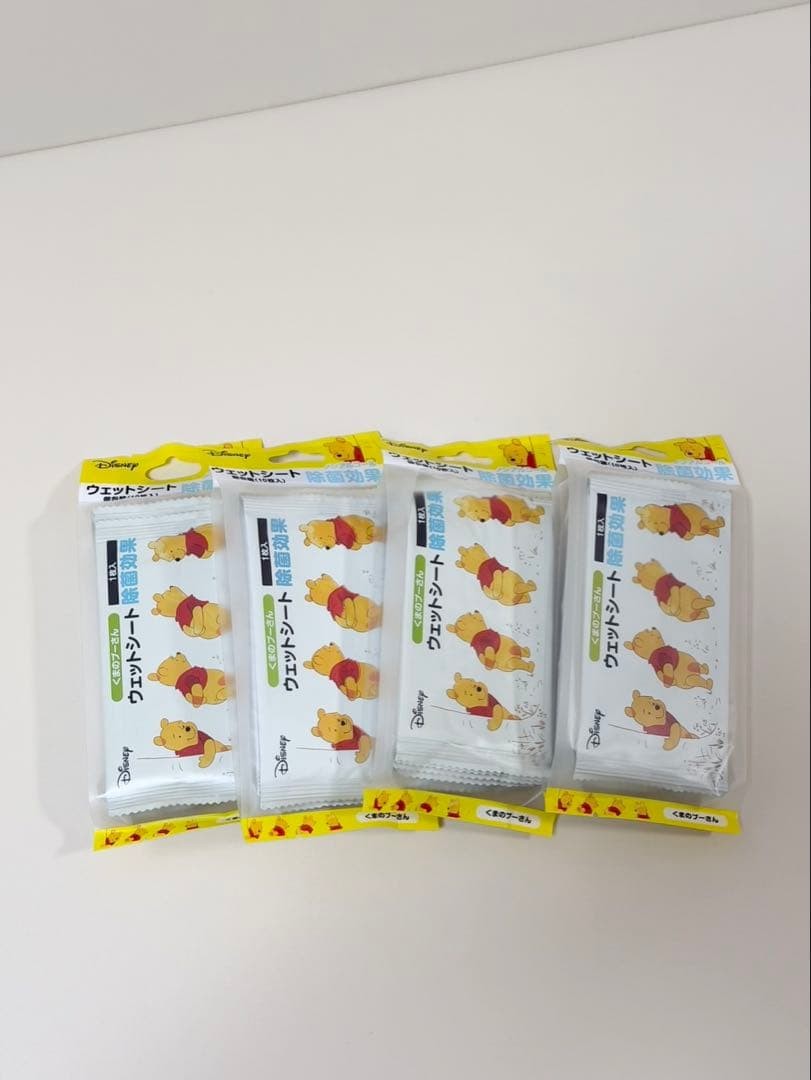 Disney Winnie the Pooh Wet Wipes Individually Wrapped 40 Sheets Japan