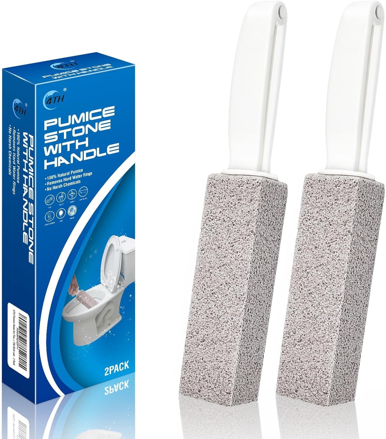 Magic Stone Toilet Bowl Cleaner – Effortless Hard Water & Rust Remover, 2 Pack