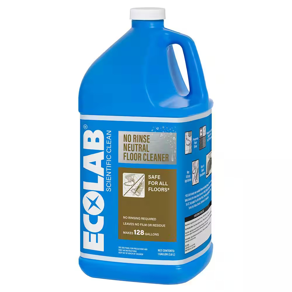 1 Gal. No Rinse Neutral Floor Concentrate Cleaner, Residue Free Formula for Tile