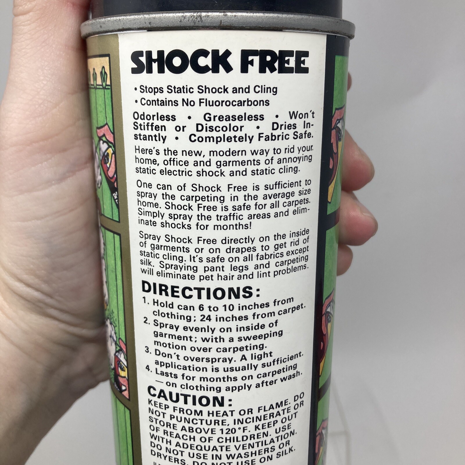 Vintage Magic shock free Aerosol Spray anti-static 13 oz. CHEM-TEL 60s 70s