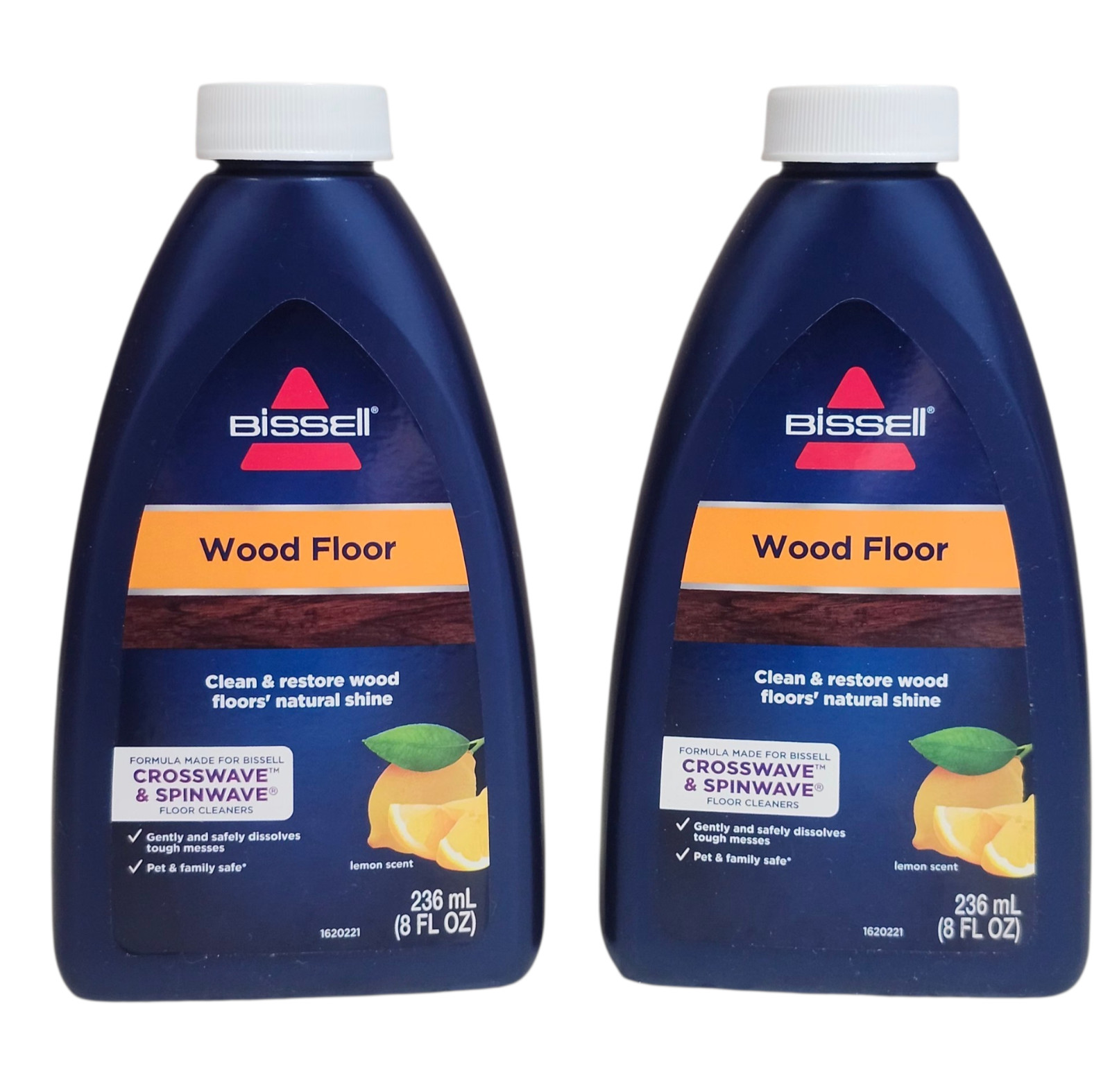 NEW 2 BISSELL Wood Floor Formula for CrossWave & SpinWave – 8 oz Each