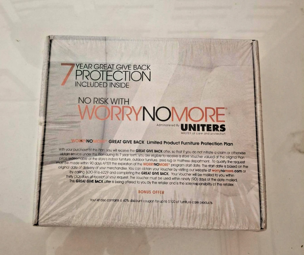 WorryNoMore Uniters Furniture Care Kit Leather Fabric Wood Cleaner NEW Sealed