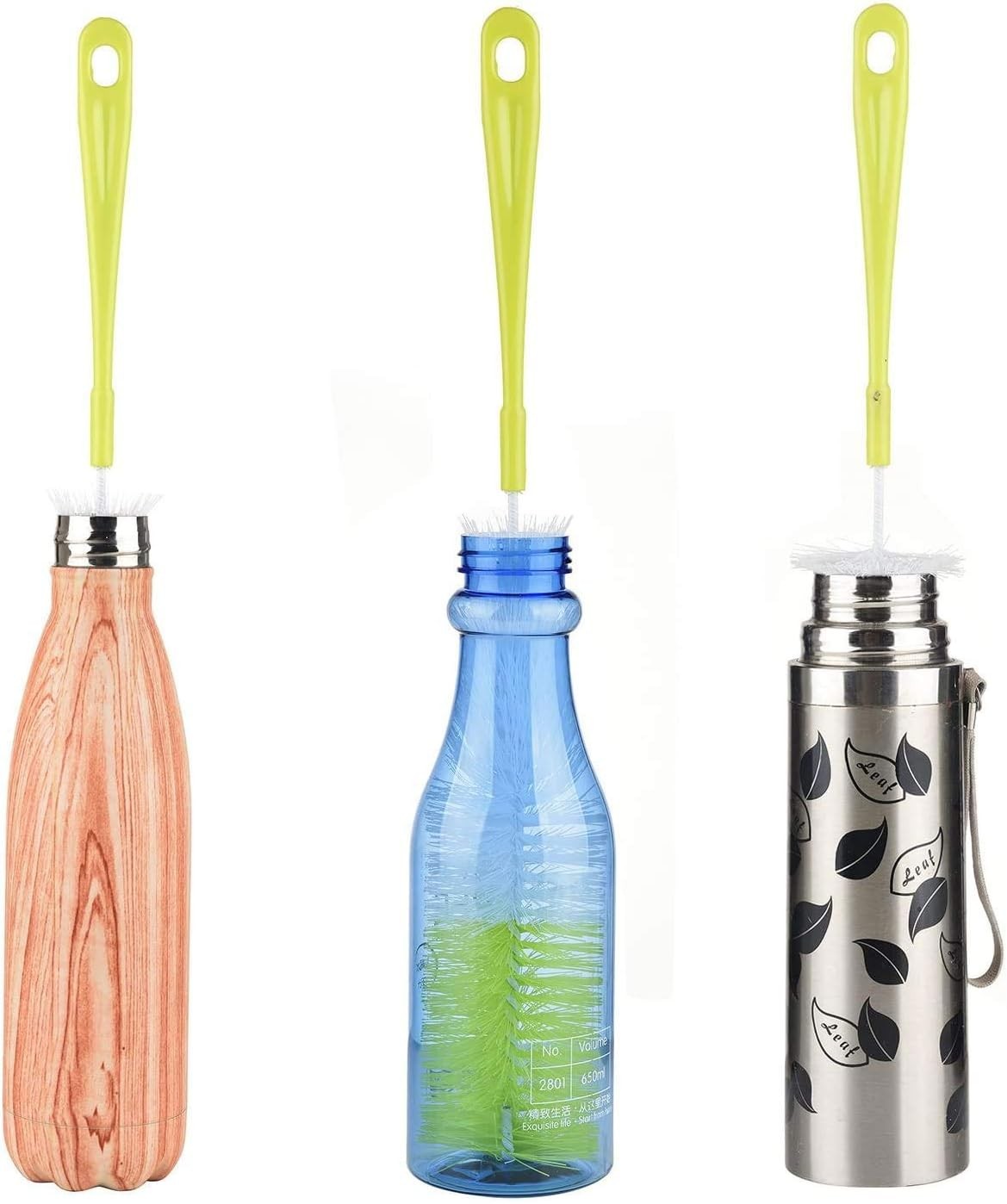 16 inch Long Bottle Brush Cleaner for Washing Wine/Beer/Sport Well/Thermos/Gl…