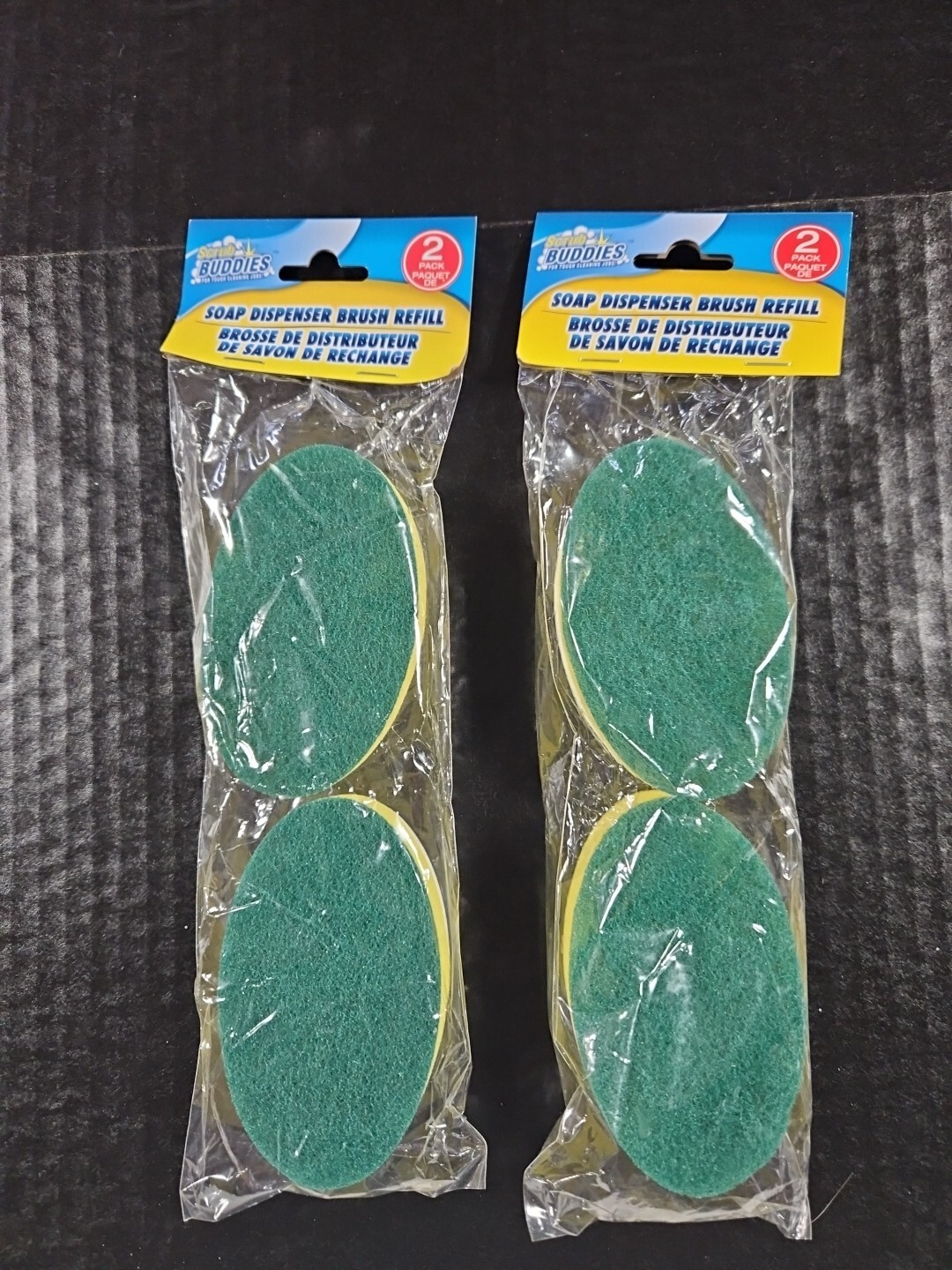 Scrub Buddies Soap Dispenser Brush Refill 2 pack – New in package – 2 Packs
