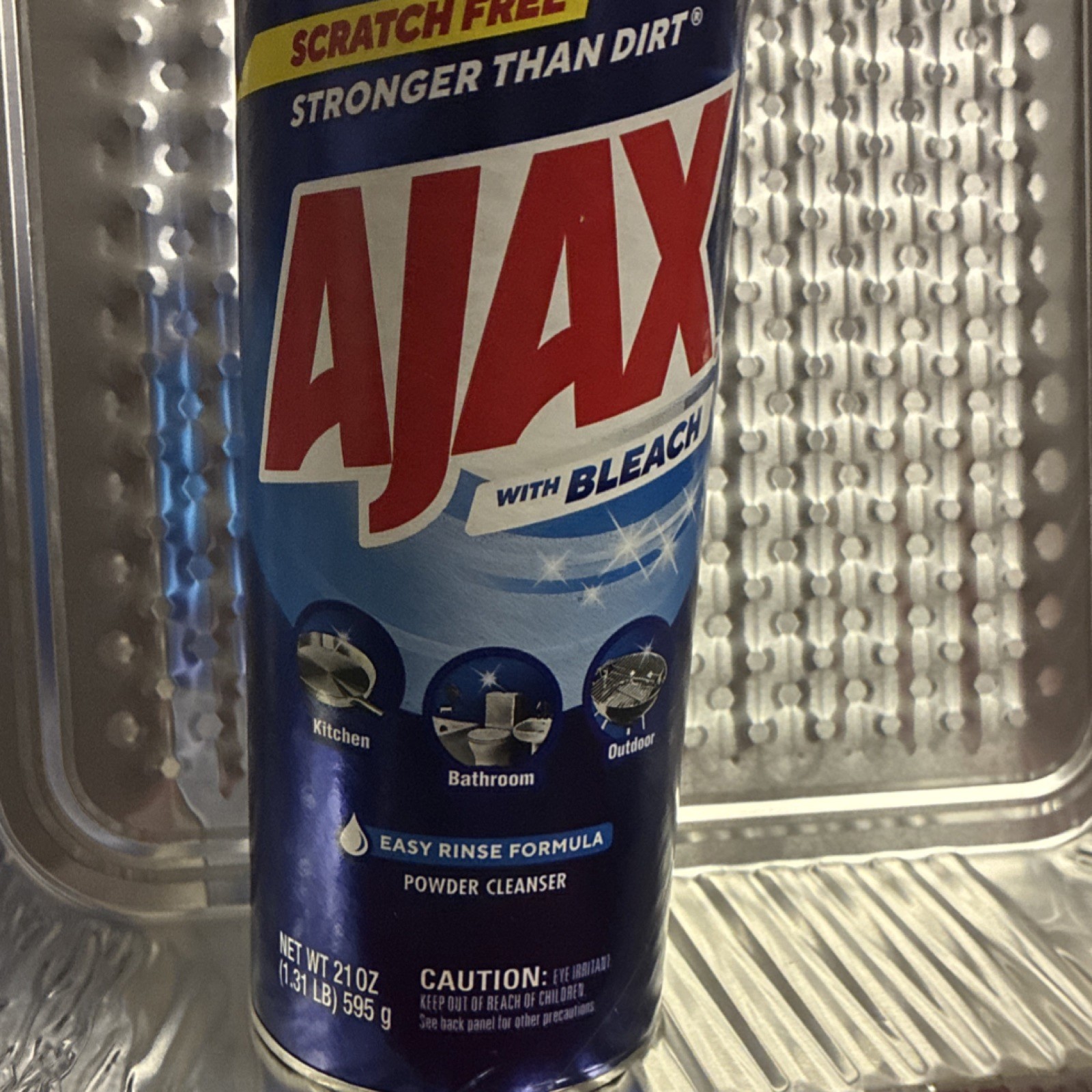 Ajax With Bleach Scratch Free Powder Cleanser Bathroom Fresh Scent 21 oz