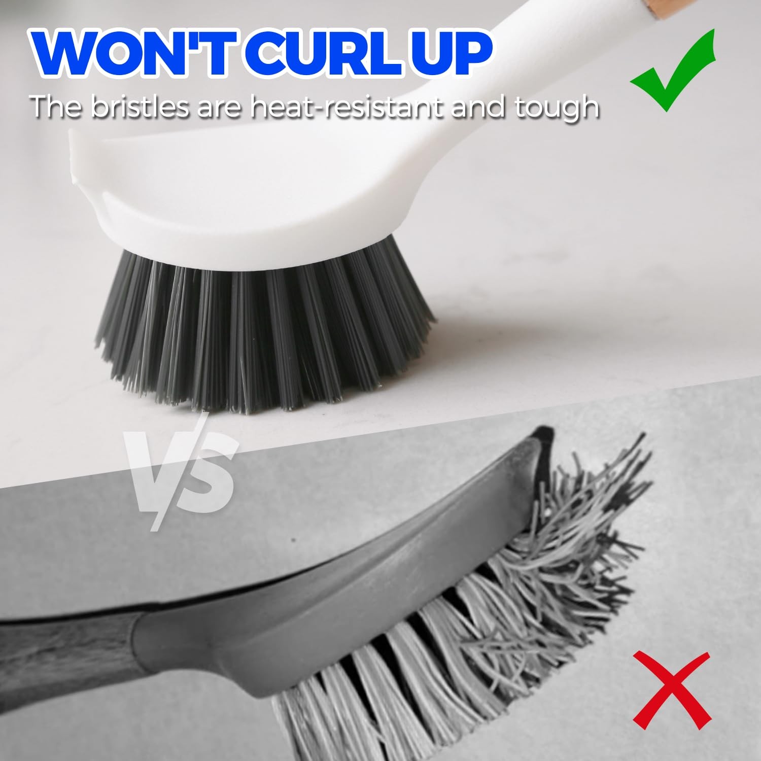 3 Pack Cast Iron Brush and Scraper with Bamboo Handle – Skillet Scrubber