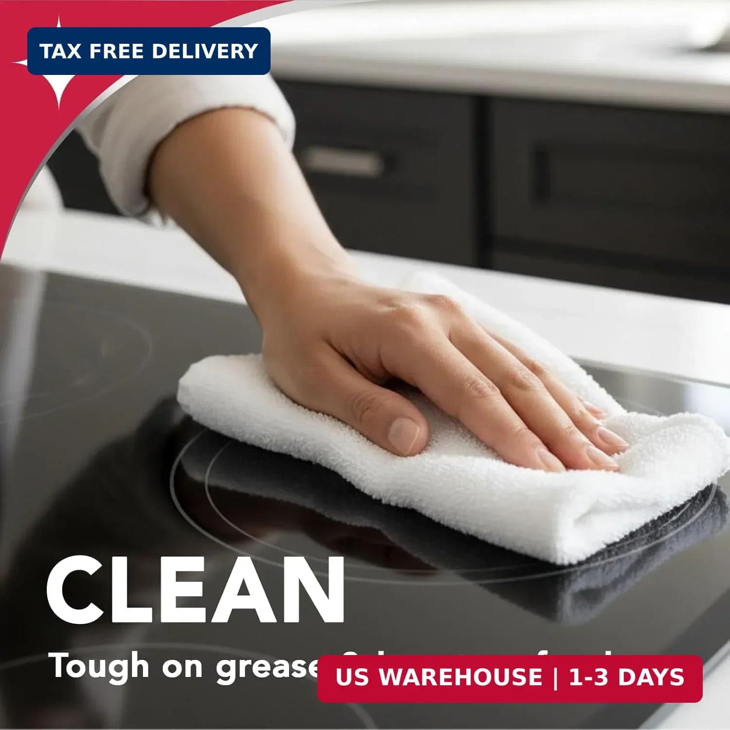 Weiman 22 Fl Oz Cooktop Cleaning Spray & Microfiber Cloth – Cooktop & Oven Clean