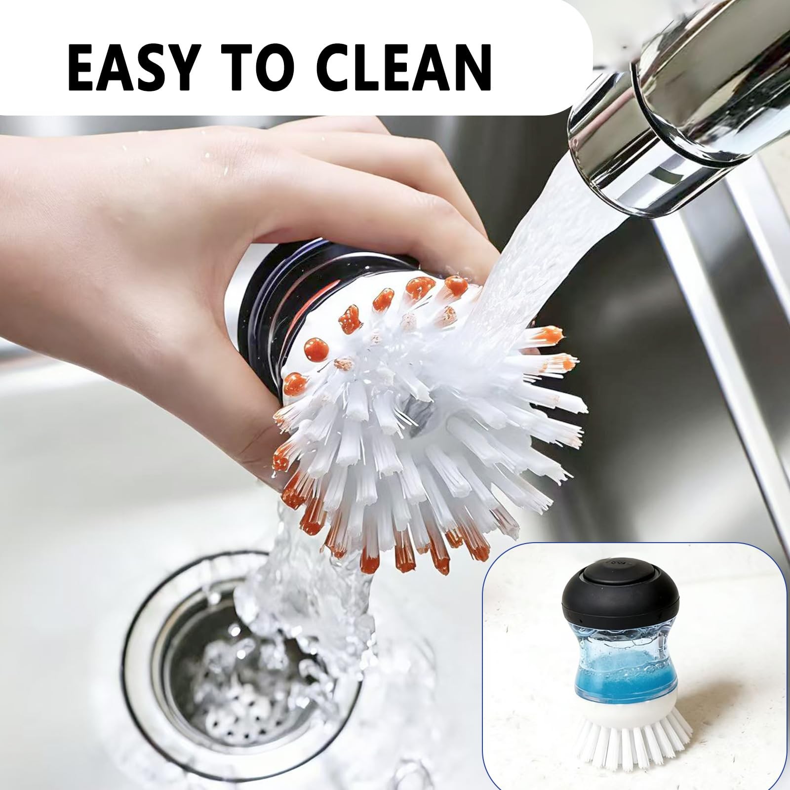 4 Pack Brush Refills for OXO Dish Brush Refill B, Brush Head OXO Dish Brush H…