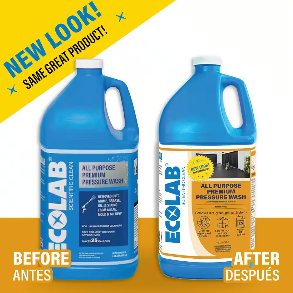1 Gal. All Purpose Premium Pressure Wash Concentrate, Removes Stains on Patios,