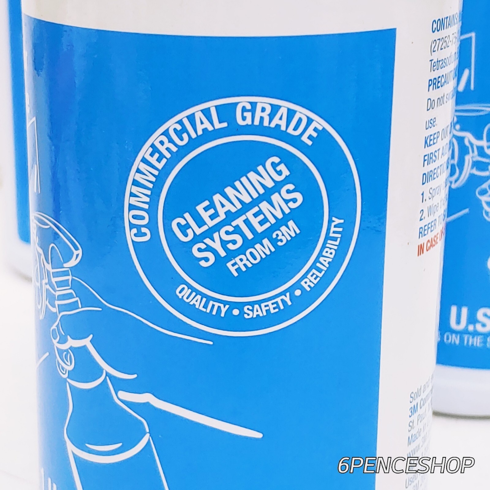 exp 09/2022 lot of 4 3M Fast-Drying Glass Cleaner Without Ammonia MCO 35142 /4pk