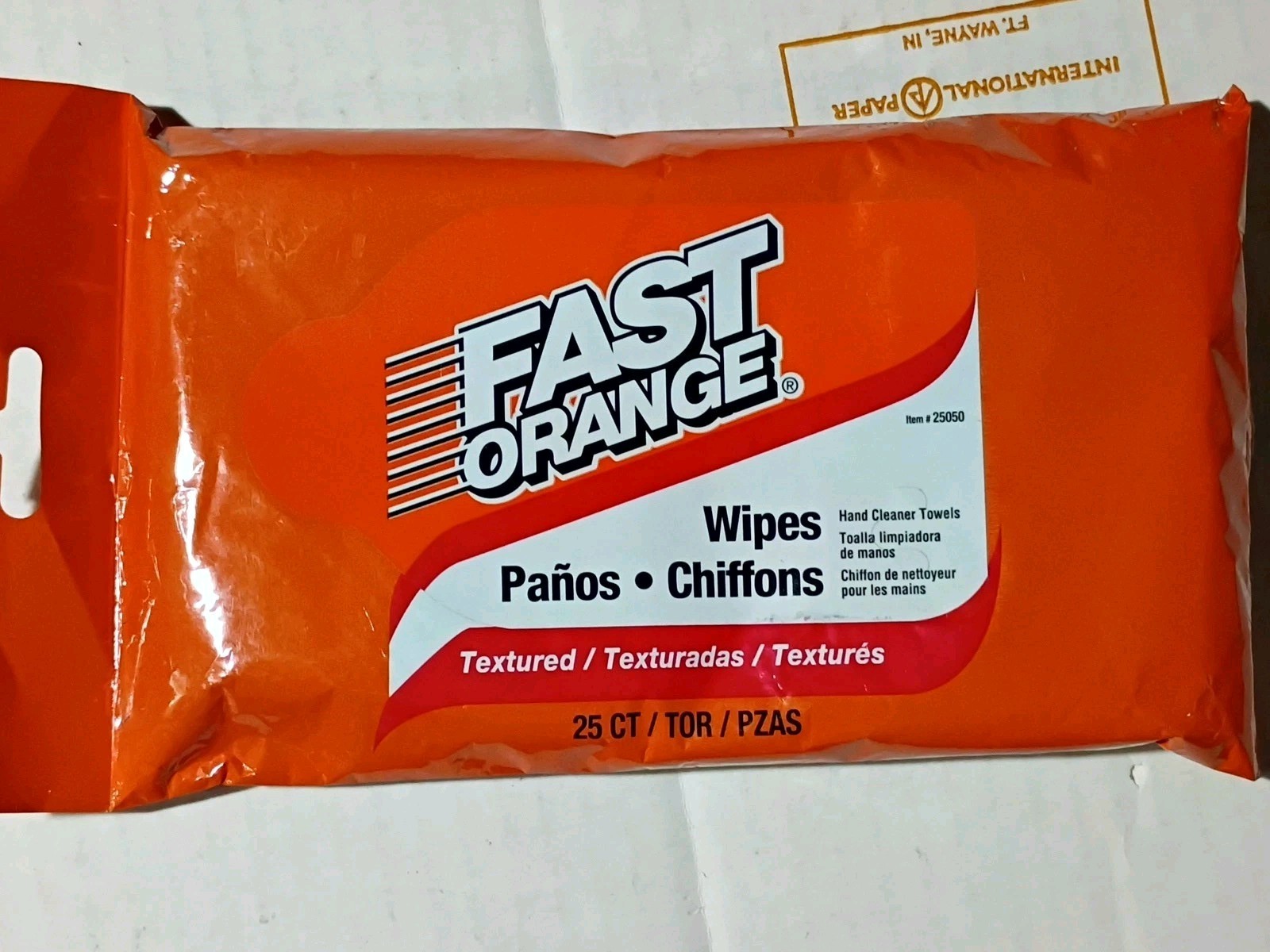 Fast Orange Hand Cleaner Wipes Mechanic Wipes For Auto Shop Heavy Duty Wipes