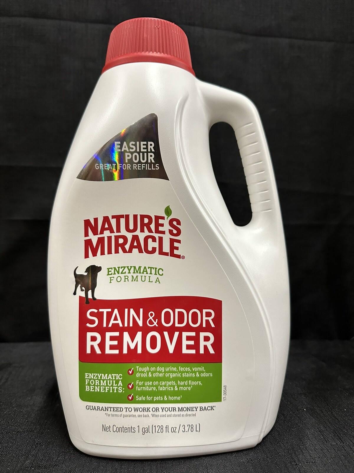 Nature’s Miracle Stain and Odor Remover 1 Gallon Dog Safe Refill Urine Destroyer