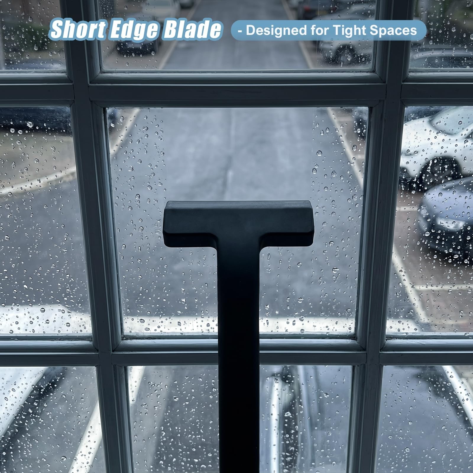 Silicone Shower Squeegee for Glass Doors & Windows – All-in-One with Hook, Easy