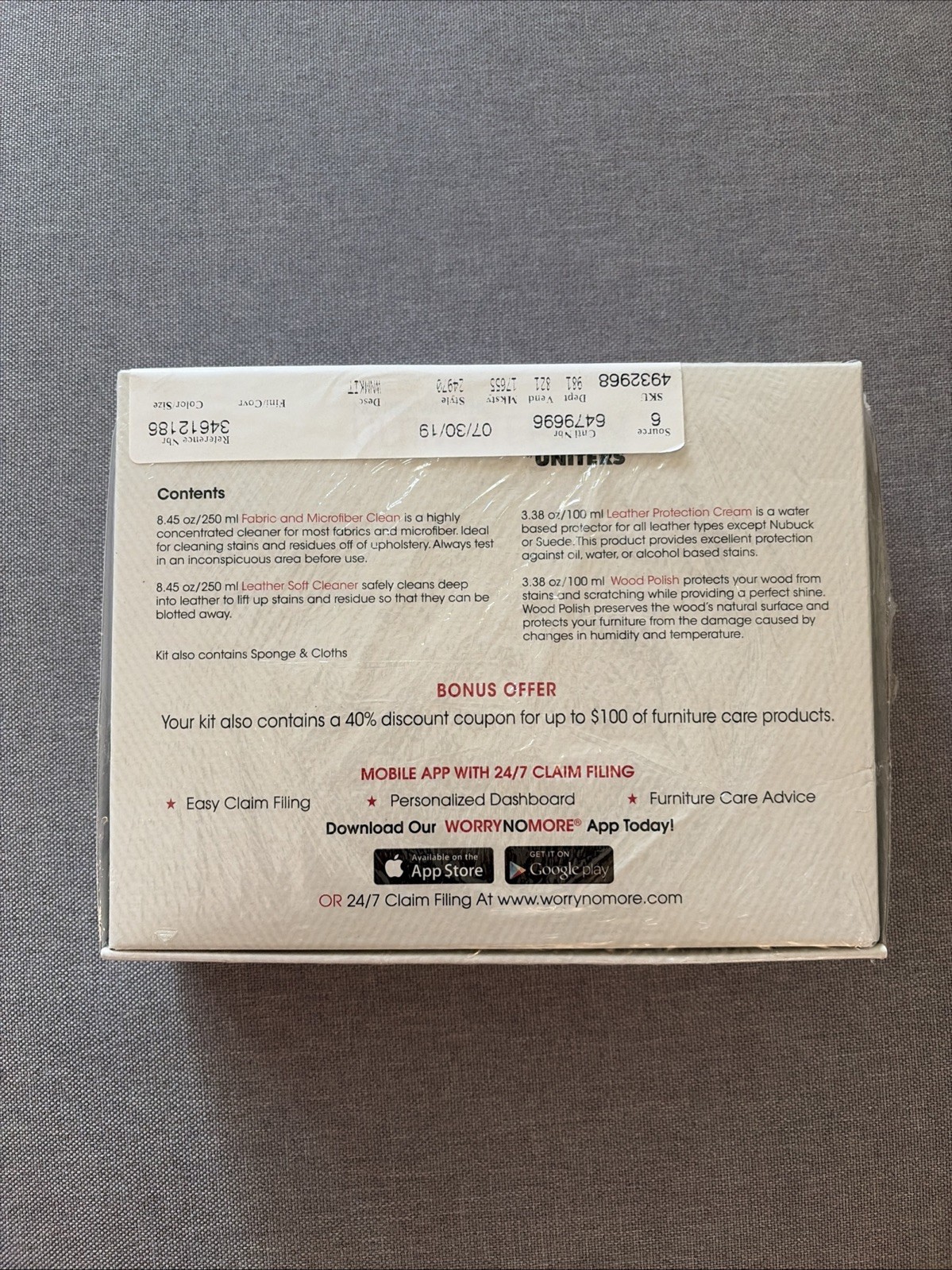 Uniters Ultimate Plan Furniture Cleaning Kit Leather Wood Fabric Multi