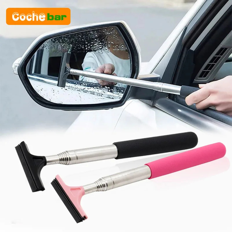 Car Rearview Mirror Wiper Cleaning Tool Auto Glass Mist Cleaner Scraper Car
