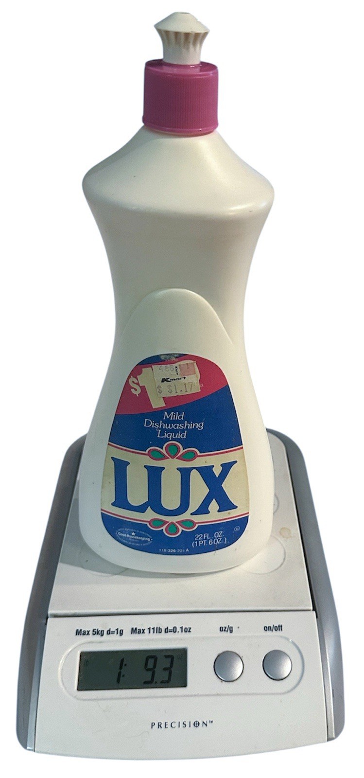 Vtg LUX Mild Dishwashing Liquid Lever Brothers Inc 22 oz 1980s Soap Paper Labels