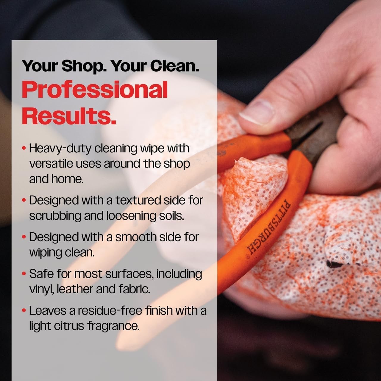 Citrus Scented Heavy Duty Cleaning Wipes – Safe and Effective for Home & Auto
