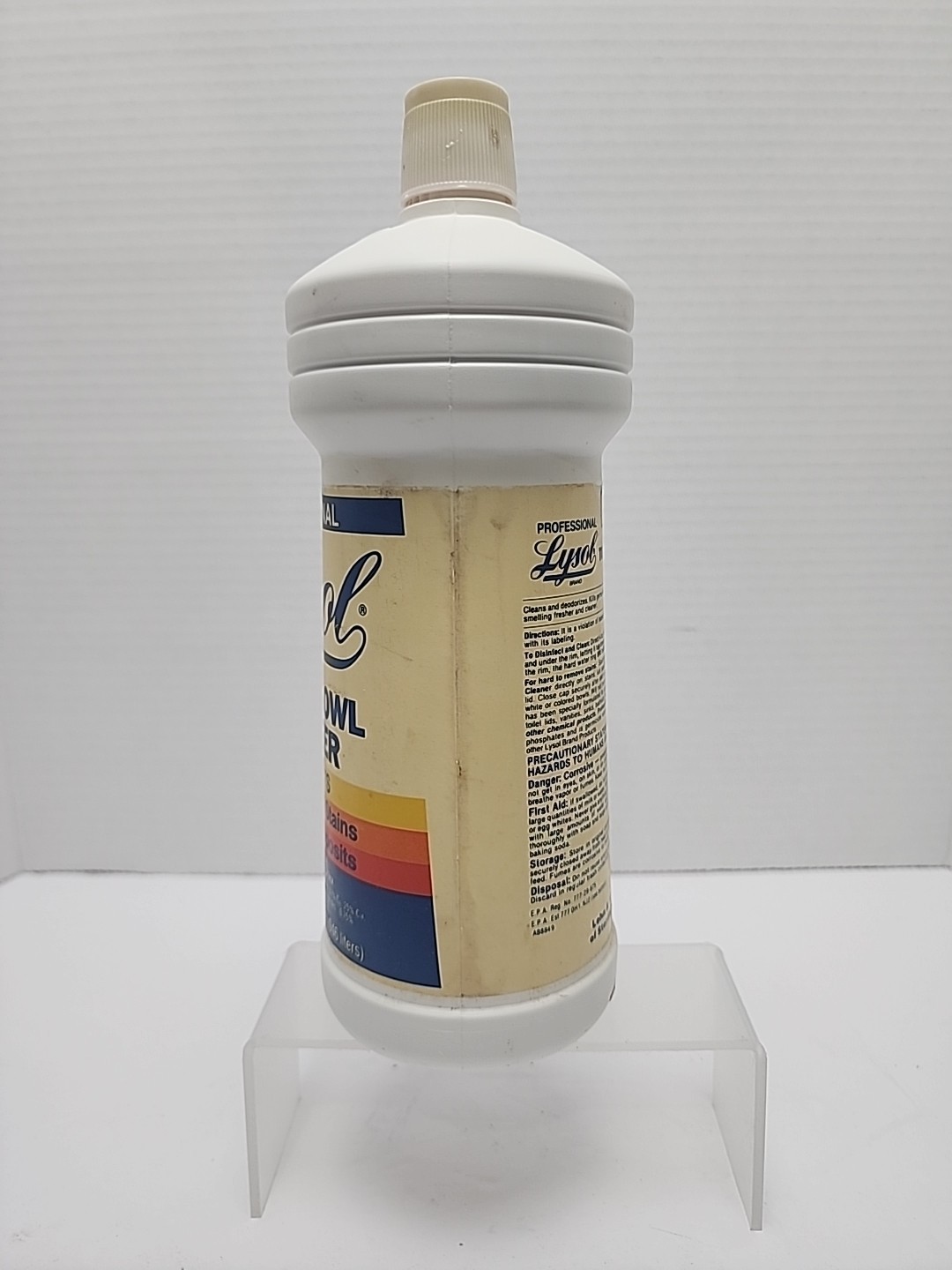 Lysol Toilet Bowl Cleaner Professional 32 oz Discontinued 90s? Full Bottle