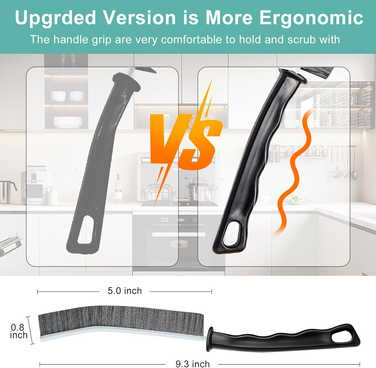 Crevice Cleaning Brush，Hard-Bristled Grout Brush，2026 New Multifunctional Gap Cl