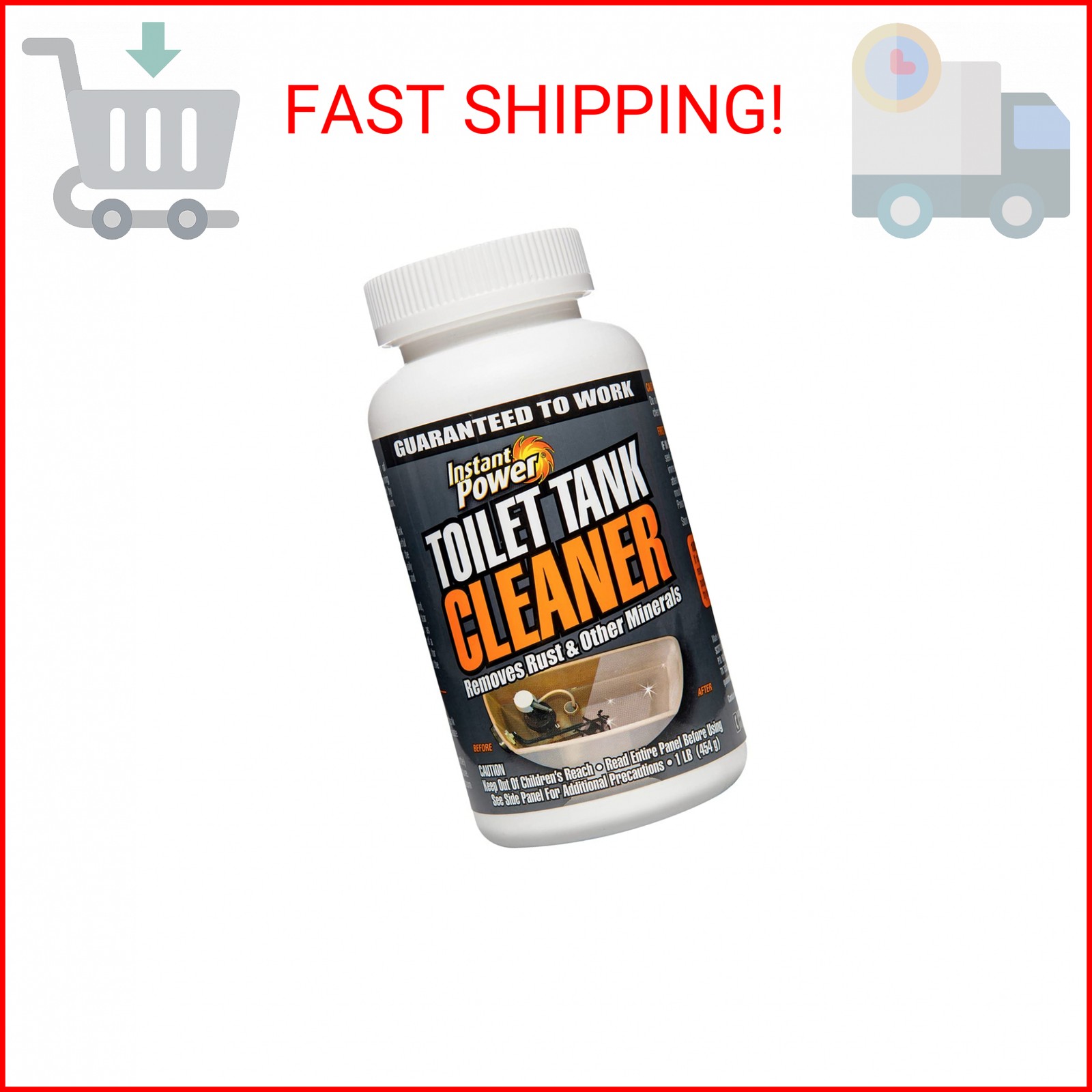 Instant Power Toilet Tank Cleaner – Bathroom Toilet Cleaning Powder, Removes Rus