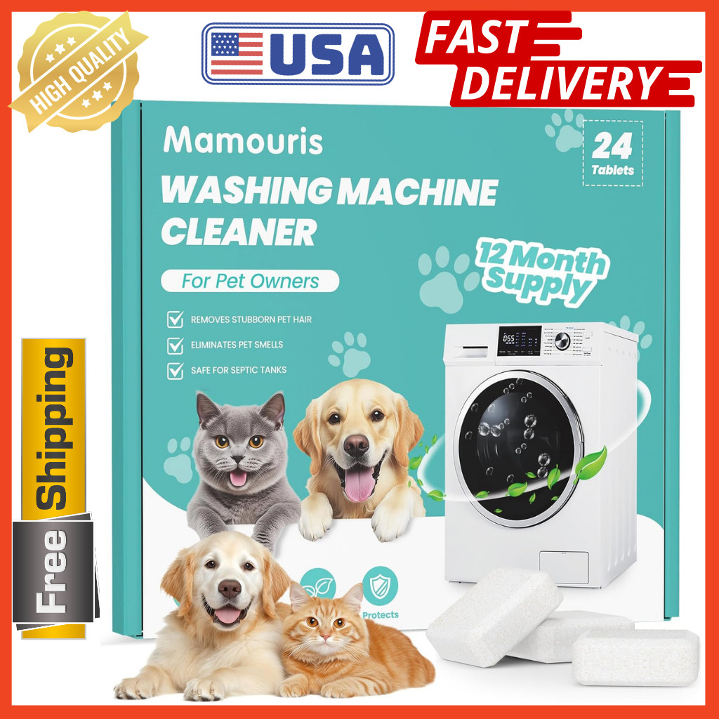 Uproot Clean Washing Machine Cleaner Tablets – 24 Pack for a 12 Month Supply. Fo