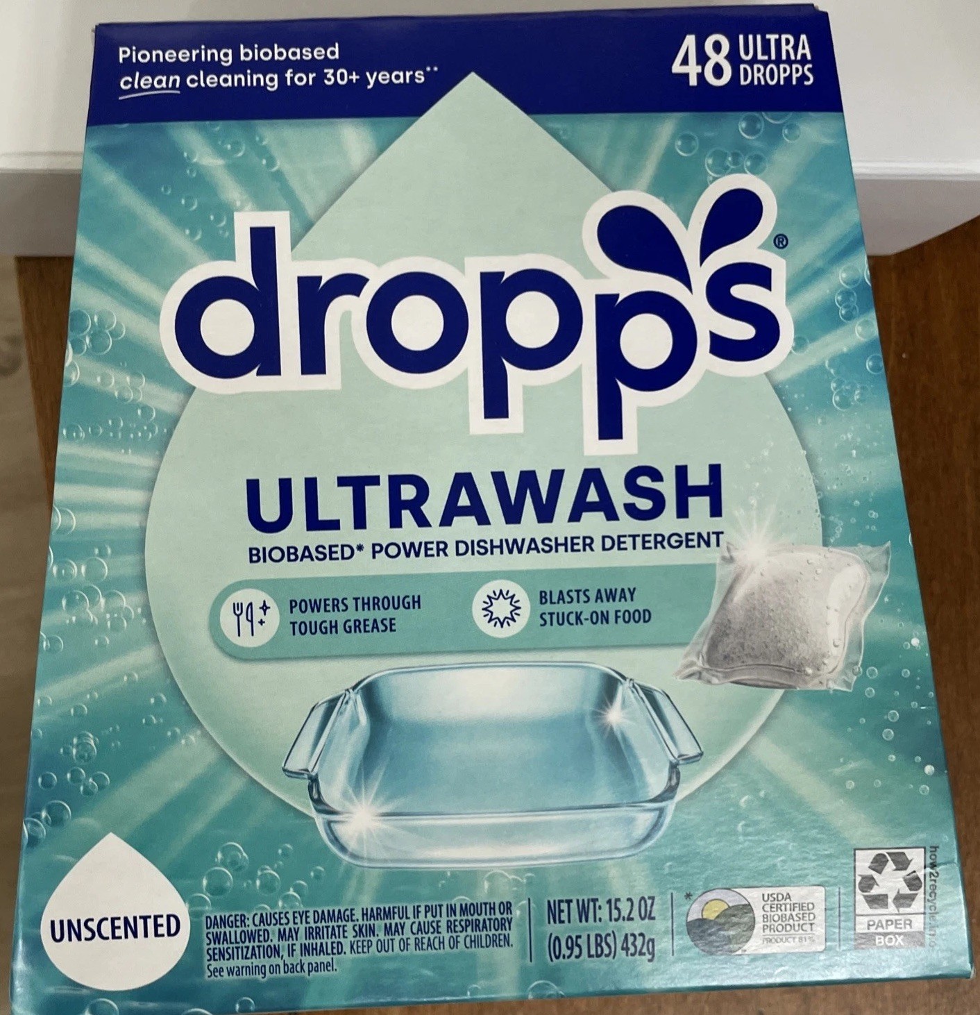 UltraWash Dishwasher Detergent Pods, Unscented 48 Ct – Free & Clear | Cuts G…