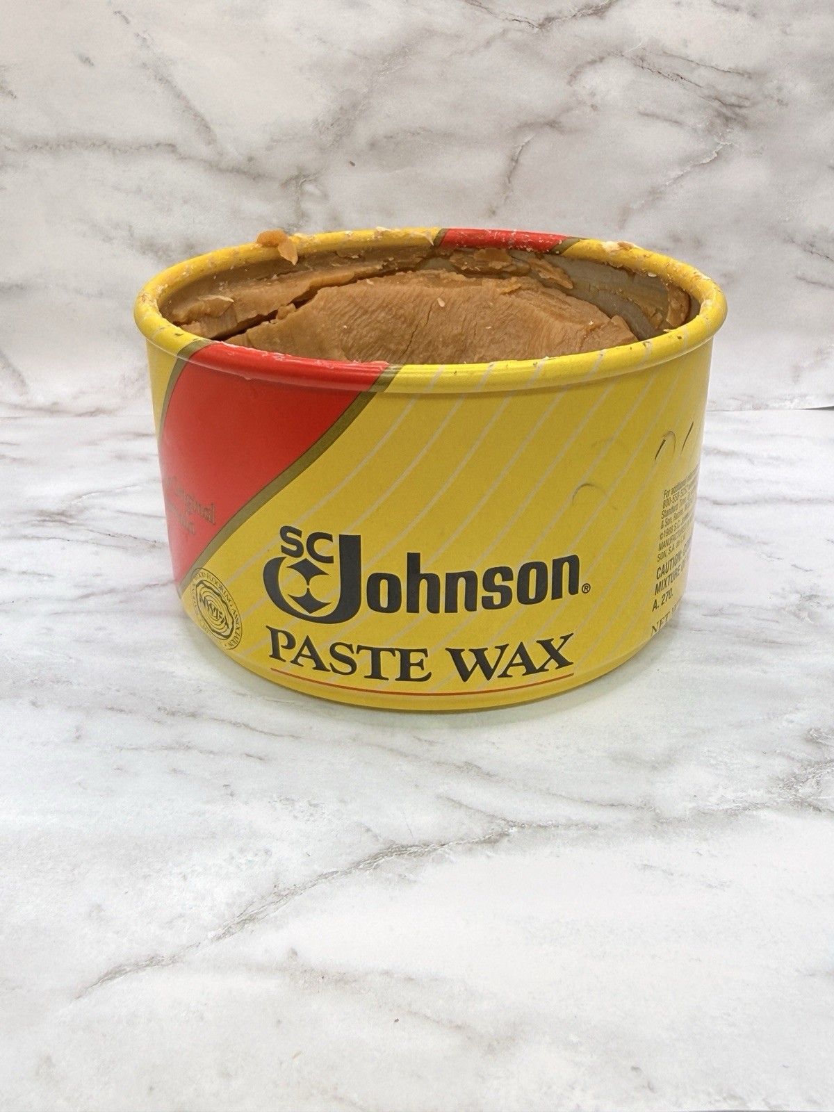 SC Johnson Paste Wax 16 oz Original Formula Discontinued 85% Full Vintage