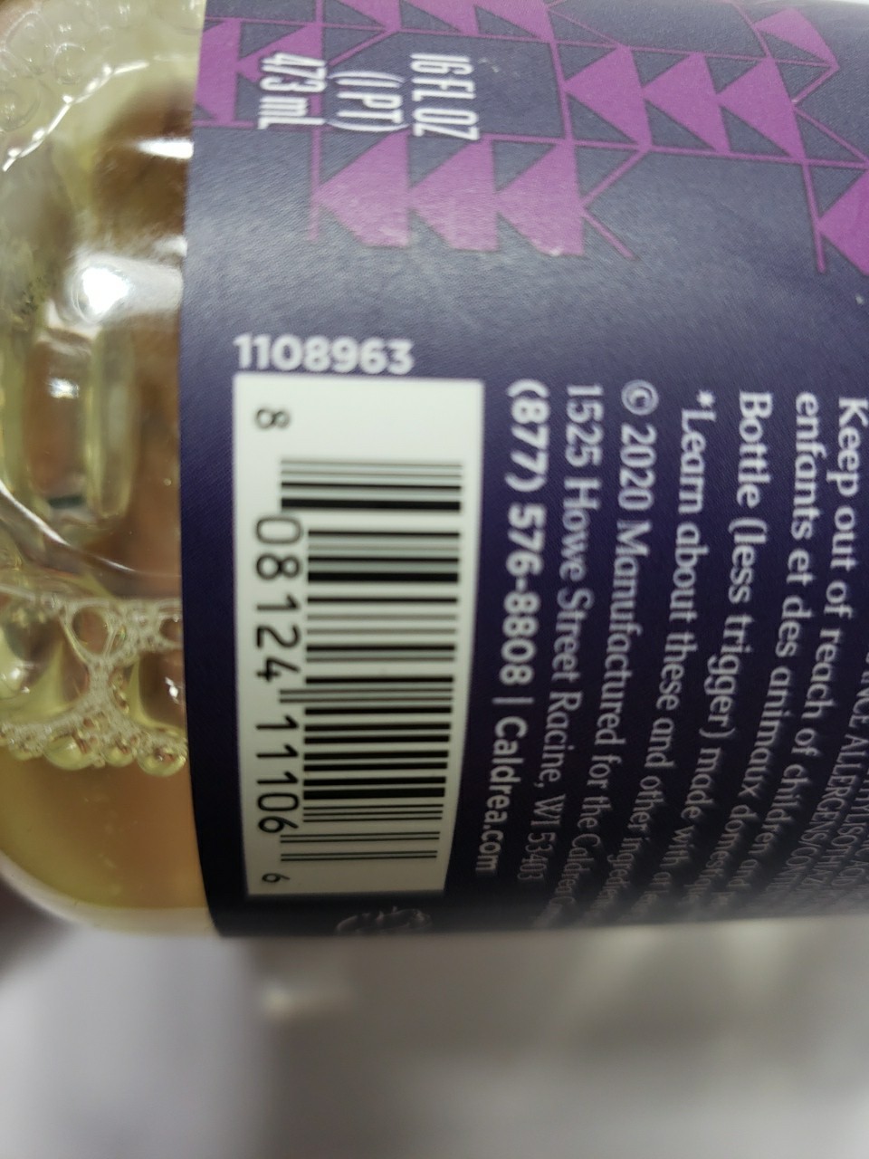 Caldrea Lavender Cedar Leaf Countertop Spray Scent No. 26 16 fl oz/ 473 mL
