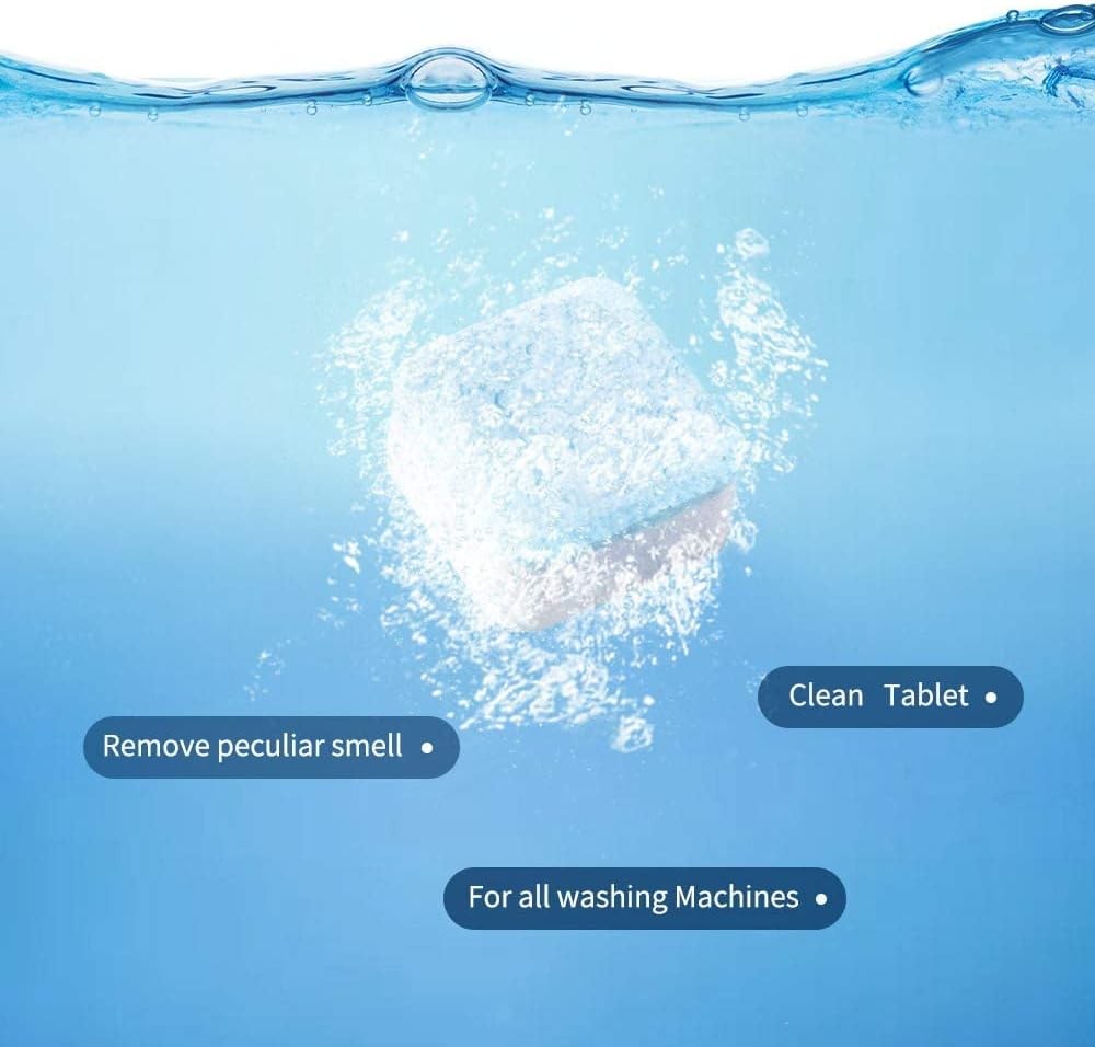 NATRUTH 30 Pack Washing Machine Cleaner Tablets, Solid Washer Deep Cleaning Tabl