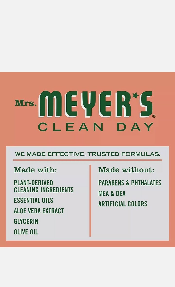 Mrs. Meyer’s Clean Day Liquid Hand Soap Refill, Cruelty Free Biodegradable 33oz