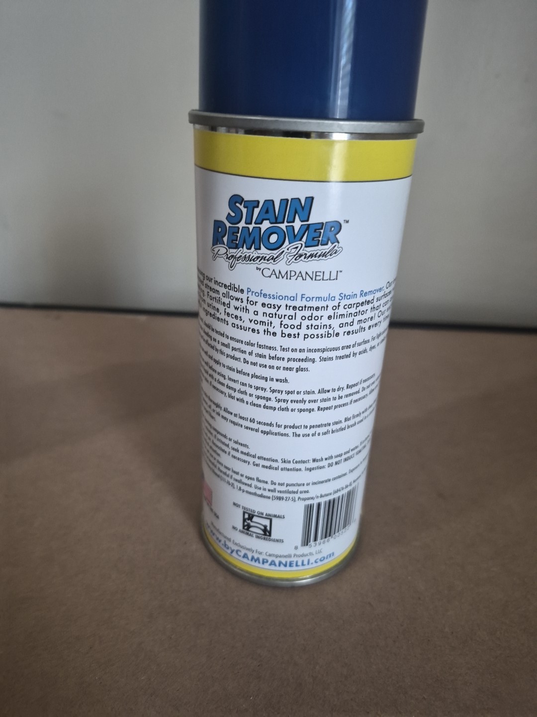 Campanelli Professional Stain Remover Point & Spray 15Oz Blue and white bottle