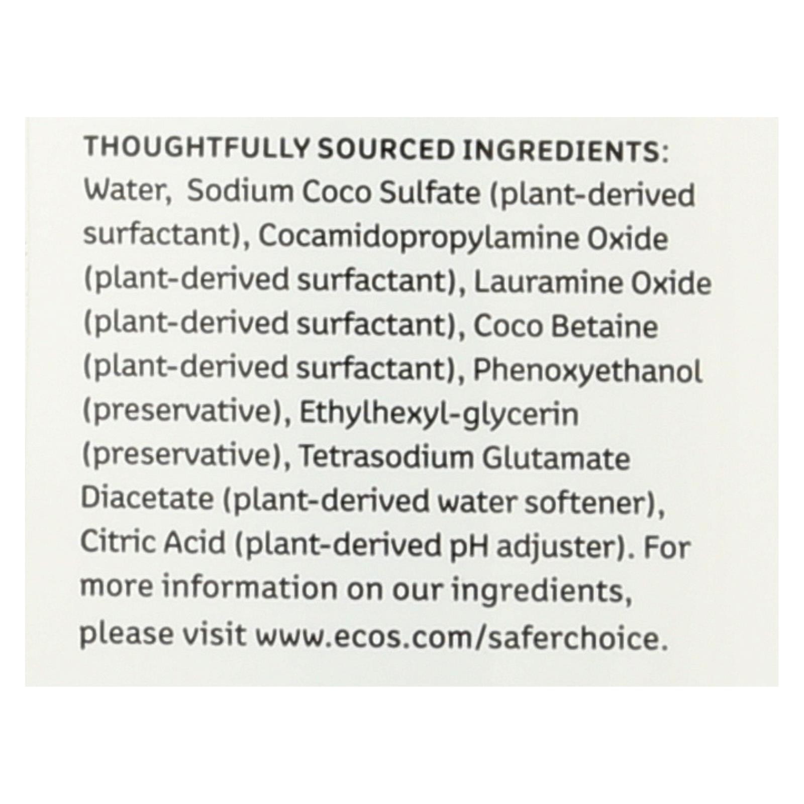 ECOS Free & Clear Scent Liquid Dish Soap 25 oz 1 pk (Pack of 6)