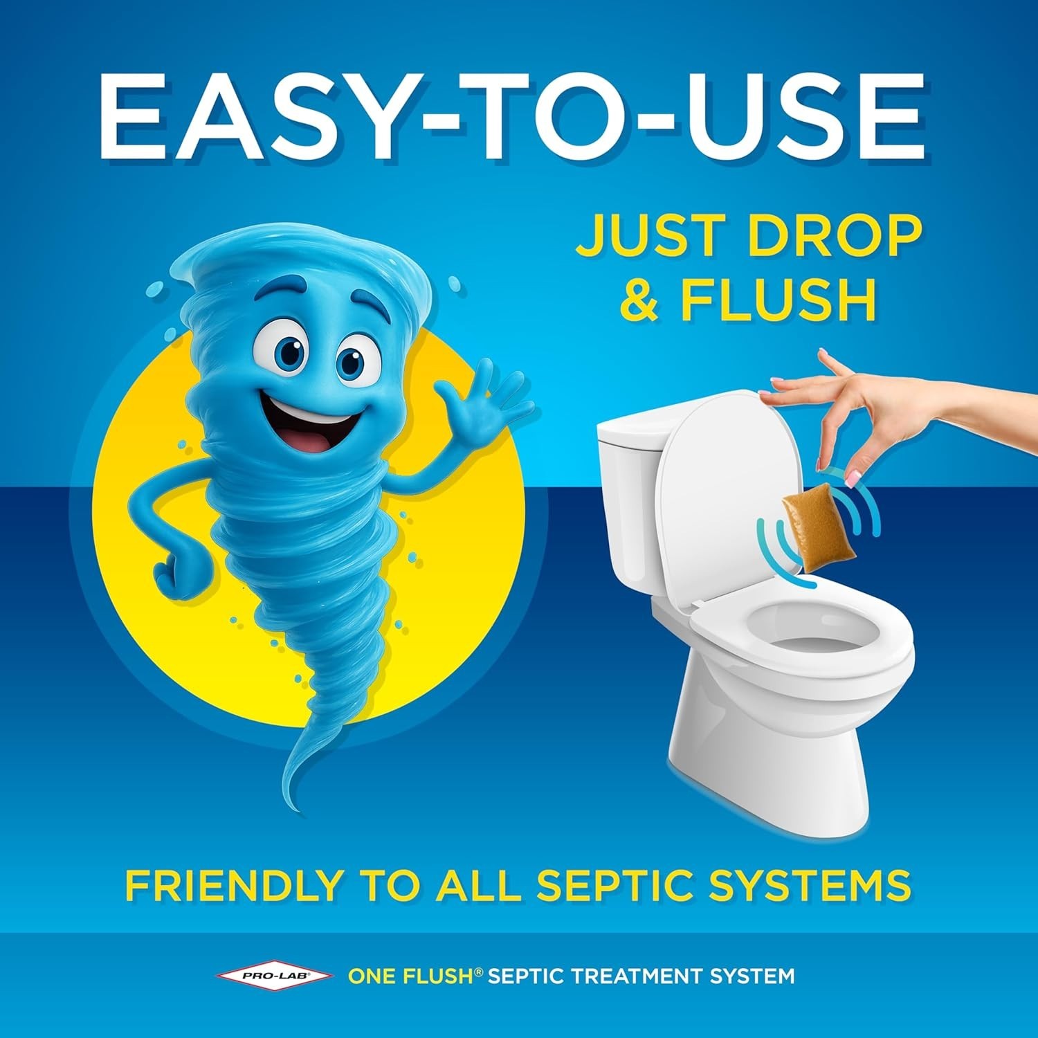 Versatile ONE FLUSH Septic Tank Treatment – 1- Supply Ideal for All Systems