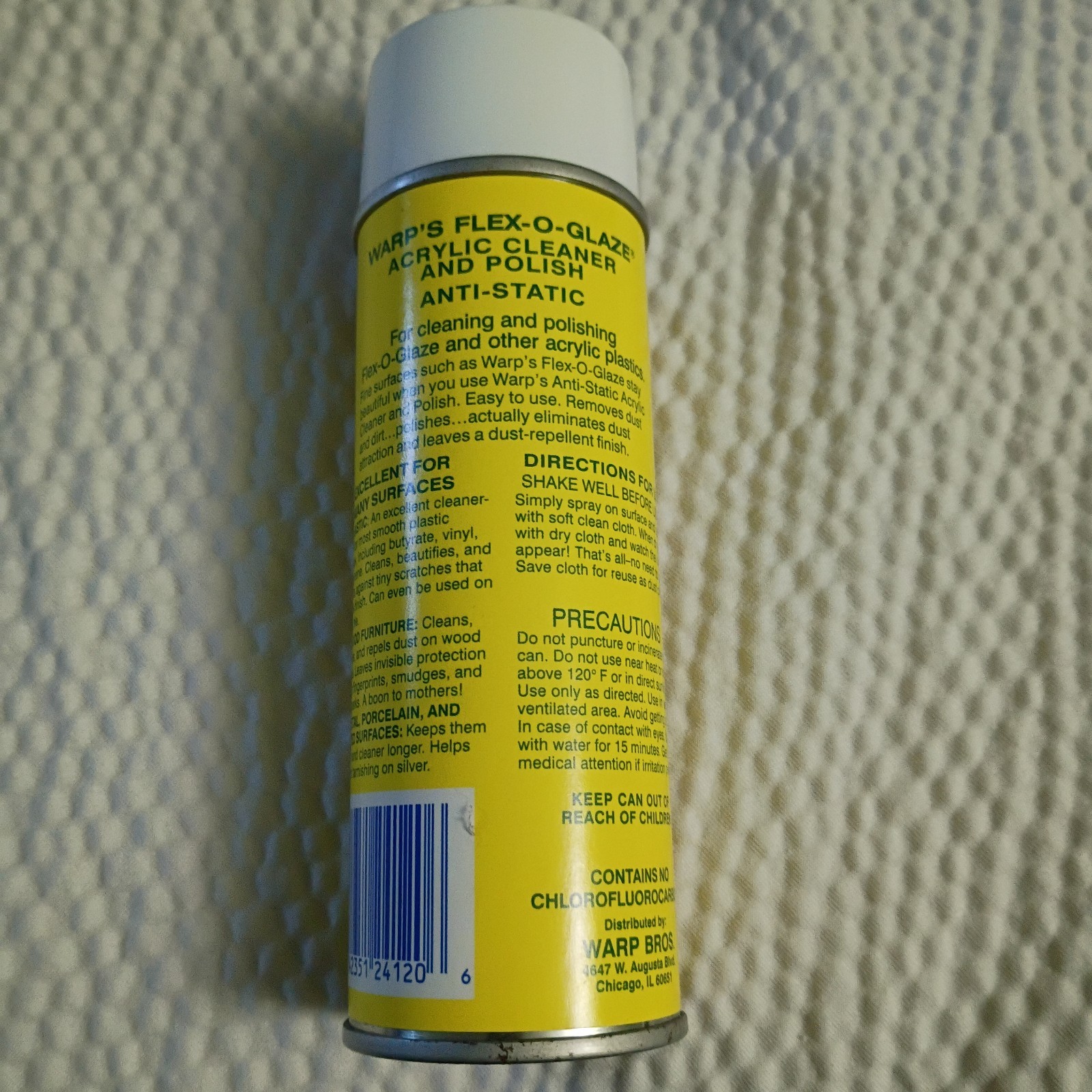 Warps warp’s flex-o-glaze acrylic cleaner and polish Anti-static (7 Ounces)