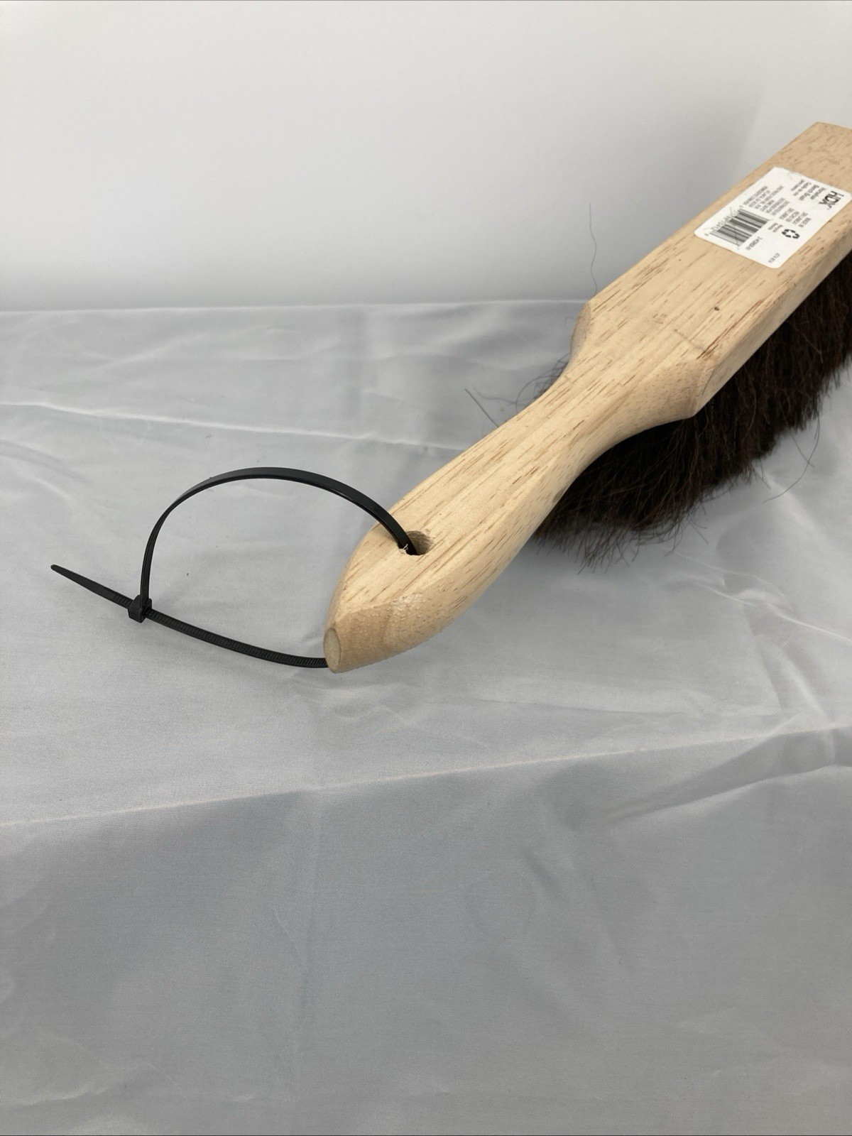 HDX 13.5 in. Wooden Handle 8 in. Horsehair Bench Brush -Flared Design 2-1/2 in