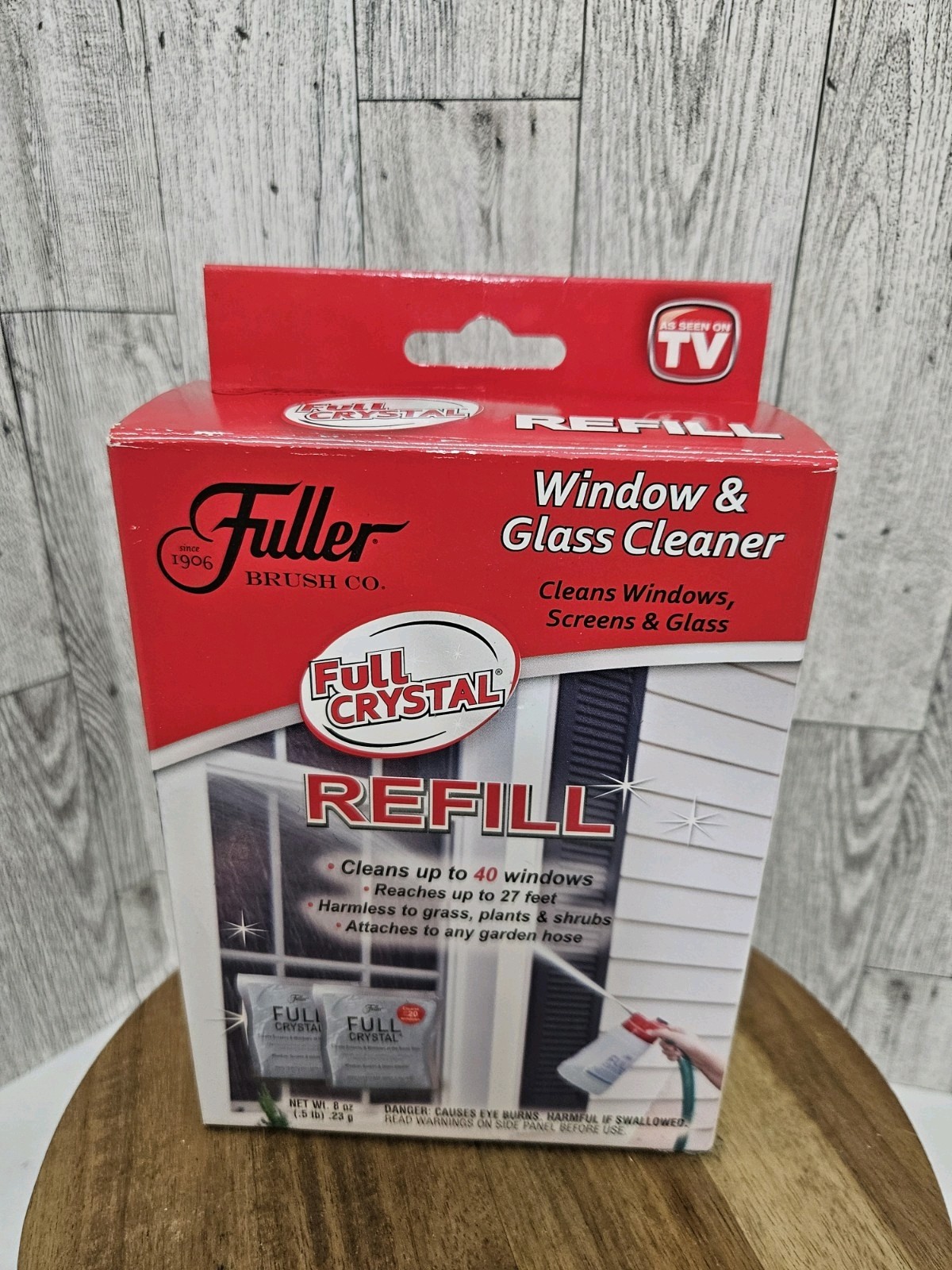 Fuller Brush Company Full Crystal Window Screens & Glass Cleaner 8 Ounces REFILL