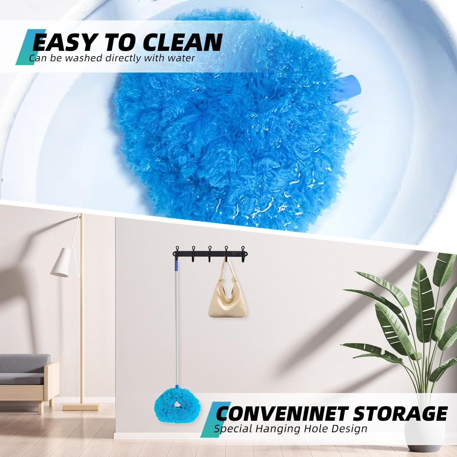 13 to 48 Inch Fan Blade Cleaner, Removable Dusters