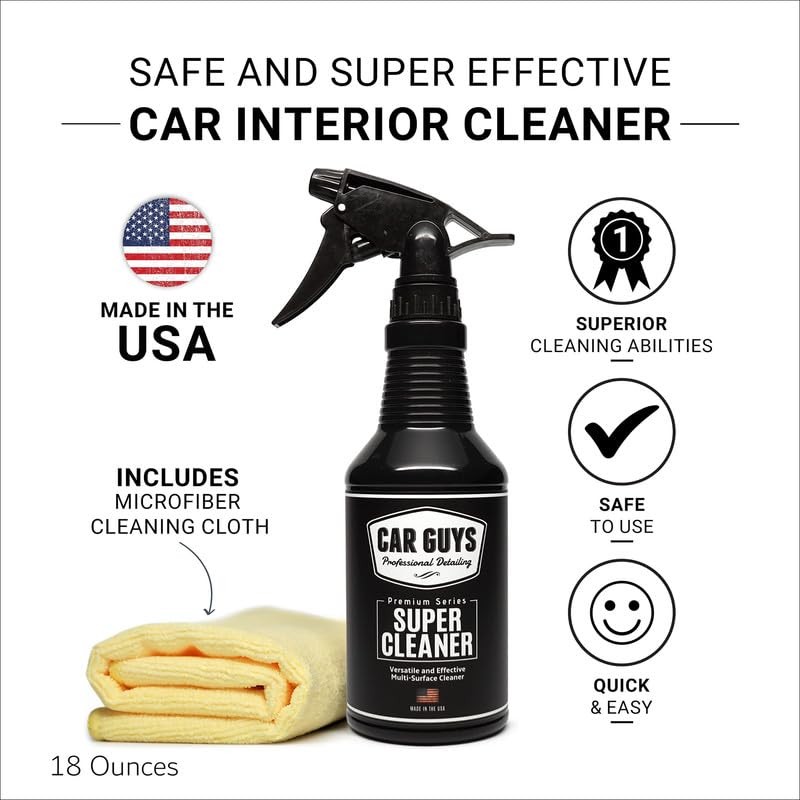 CAR GUYS Super Cleaner 18 Oz | Car Interior Leather Seat Cleaner