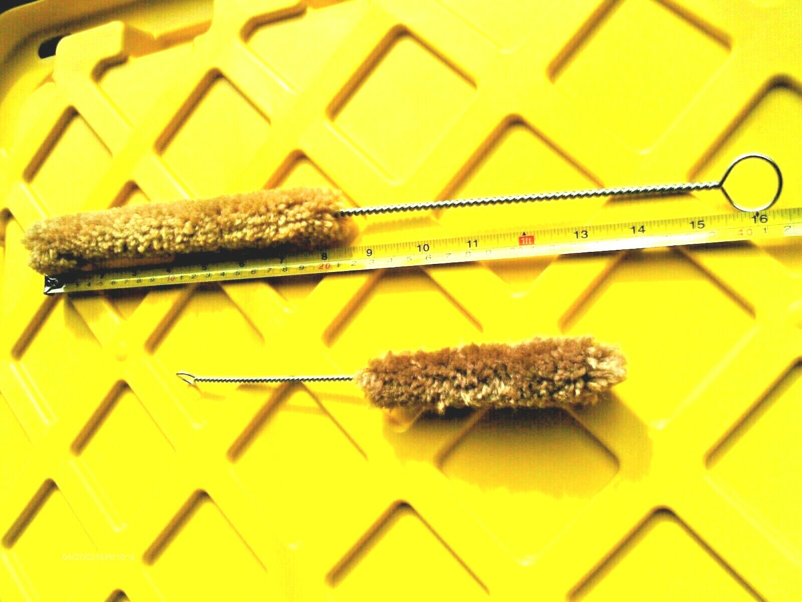 Fine Soft Tube Bottle Brushes 2 pc set 1 Inch Diameter 9 & 16 In. Length NEW